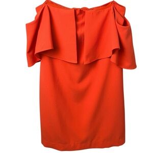 Trina Turk Cocktail/Evening Dress Off-the-Shoulder Salmon Size-12 EUC